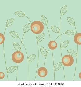 endless elegant texture with leaves - decorative ornamental seamless pattern vector illustration 