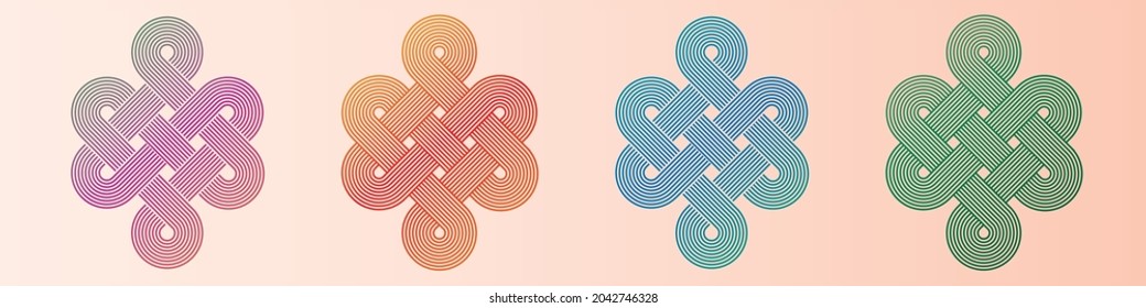 Endless eternity knot vector illustration 