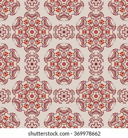 endless ethnic floral background