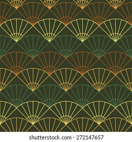 Art Deco Seamless Vintage Wallpaper Pattern Stock Vector (Royalty Free ...