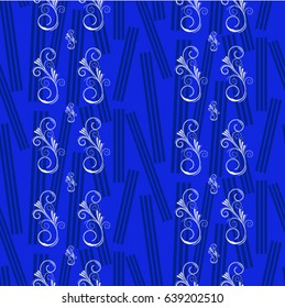 Endless filigree abstract pattern. Background texture.  Vector illustration.
