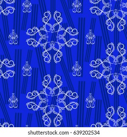 Endless filigree abstract pattern. Background texture.  Vector illustration.