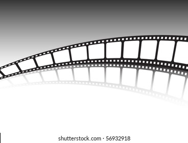Endless film strip vector background illustration