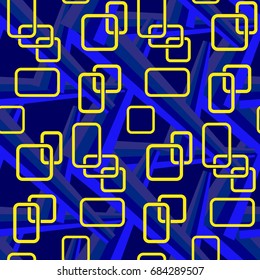 Endless geometric abstract pattern. Background texture.  Vector illustration.