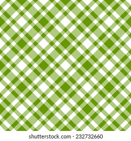 endless green checkered table cloths pattern vector