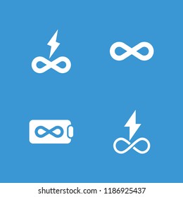 Endless icon. collection of 4 endless filled icons such as . editable endless icons for web and mobile.