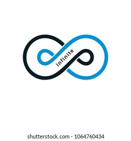 Endless Infinity Loop vector symbol, conceptual logo special design.