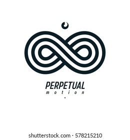 Endless Infinity Loop vector symbol, conceptual logo special design.