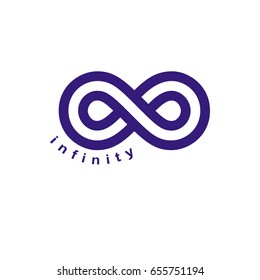 Endless Infinity Loop vector symbol, conceptual logo special design.