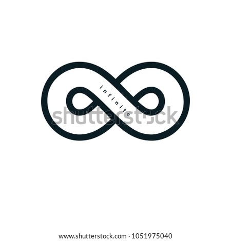 Endless Infinity Loop vector symbol, conceptual logo special design.