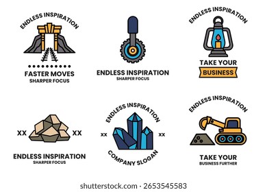 Inspiración interminable es la idea detrás de estas seis Imágenes. Cada uno representa un aspecto diferente de la inspiración, desde una roca a un cristal a un tren
