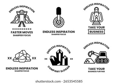 Endless inspiration is the idea behind these six images. They all have a similar theme and are meant to inspire people to think big and aim high