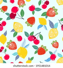 un sinfín de frutas jugosas. Mezcla de frutas de verano. 