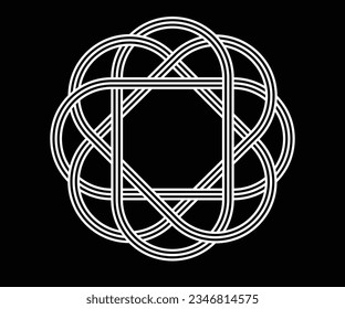 Endless knot. Sacred Celtic patterns with intertwined knots. Decorative ornament Vector Art