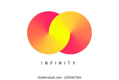 Icono del logotipo del símbolo del vector de bucle infinito. Diseño de movimiento ilimitado gráfico de diseño infinito de líneas de futuro Mobius diseño de infinito