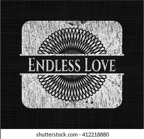 Endless Love with chalkboard texture