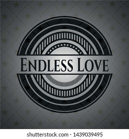 Endless Love dark icon or emblem. Vector Illustration. Detailed.