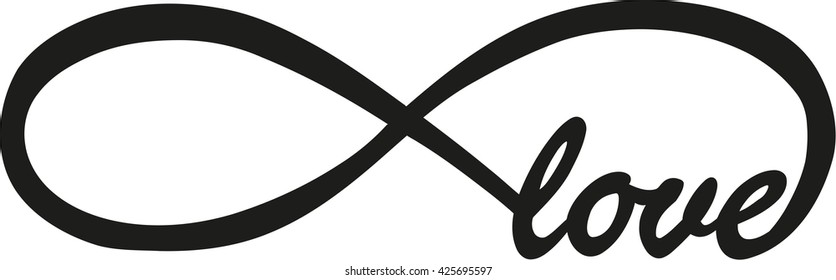 Endless love with infinity sign