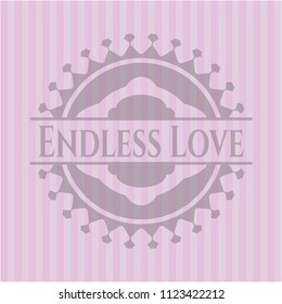 Endless Love retro style pink emblem