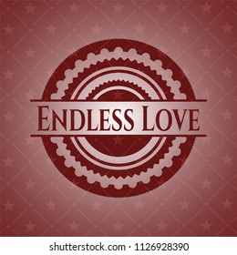 Endless Love retro style red emblem