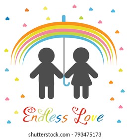 Endless Love Vector Illustration