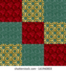 Endless luxury retro underlying grid for packaging printing, paper, wallpaper, tiles and ceremonial textiles and accessories