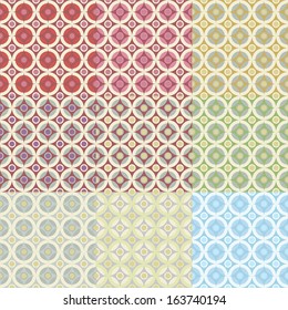 Endless luxury retro underlying grid for packaging printing, paper, wallpaper, tiles and ceremonial textiles and accessories