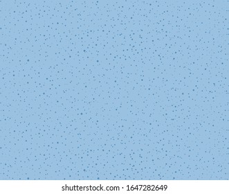 Endless modern cute flat ink grungy chaos geometric symbol on blue paper card template. Funny rough fashion hipster kid ornate scatter snow confetti shape stamp stylish motif swatch tracery surface