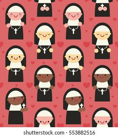 Endless nun pattern for kids