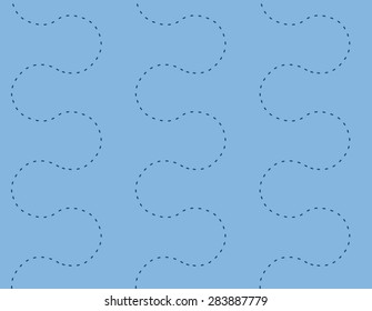 Endless Path Seamless Pattern Background