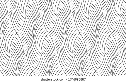 Endless pattern of arcs arranged in a rhomboid order.