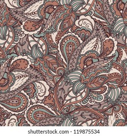Endless pattern background. Color floral lace