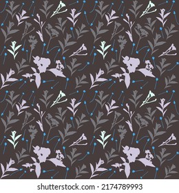 Endless pattern of branches and leaves.