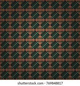Endless pattern can be used for ceramic tile, wallpaper, linoleum, textile. Vector seamless abstract pattern with diagonal stripes on texture background in retro red, black and green colors.