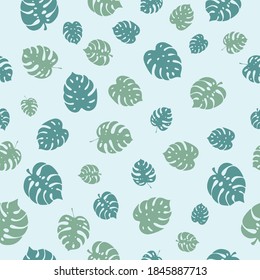 Endless pattern with colorful branches from Hawaii