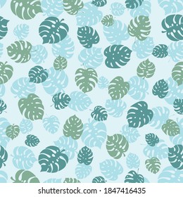Endless pattern with colorful branches from Hawaii