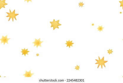 interminable patrón con estrellas doradas, papel de pared infantil lindo