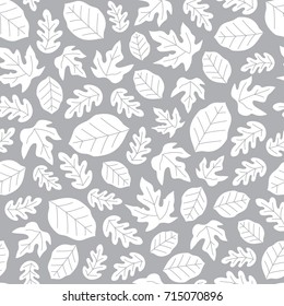 Endless pattern, leaves illustration