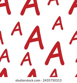 un patrón interminable de letras A 