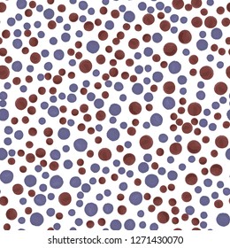 Endless pattern in Polka-Dot. Perfect for your design, textile,  pattern fills, posters, cards, web page background etc. Pattern under the mask. Vector.