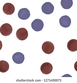Endless pattern in Polka-Dot. Perfect for your design, textile,  pattern fills, posters, cards, web page background etc. Pattern under the mask. Vector.