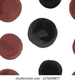 Endless pattern in Polka-Dot. This pattern can be used for for your design, textile,  pattern fills, posters, cards, web page background etc. Pattern under the mask. Vector.