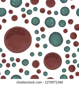 Endless pattern in Polka-Dot. This Seamless pattern can be used for for your design, textile,  pattern fills, posters, cards, web page background etc. Pattern under the mask. Vector.