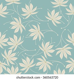Endless pattern with tropical leaves can be used for design fabric, textile, linen, tile, wallpaper and more creative designs.