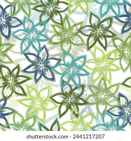 Endless rapport for packaging, textiles, decoupage, wall-art Abstract intricate flower design. 