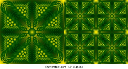 endless repeating multicolored bright ornament of different colors