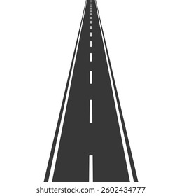 Endless road perspective leading to endless distance Abstract concept Illustration

