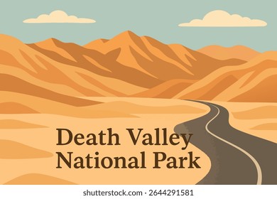 The endless, rugged beauty of Death Valley National Park in California, offering a scenic desert drive through the vast and remote landscape, perfect for outdoor adventure