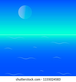 endless sea clear sky