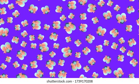Unendliche nahtlose Muster von schöner festlicher Liebe fröhliche Geschenkboxen auf blauem Hintergrund. Vector-Abbildung.